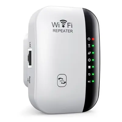 (White) 300Mbps Mini WiFi Extender Booster Wireless WiFi Repeater Expand WiFi Range AP with WPS