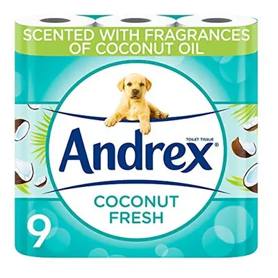 Andrex Toilet Roll - Coconut Fresh Fragrance Toilet Paper, Toilet Rolls