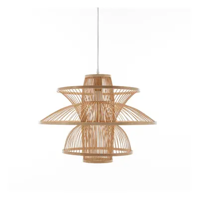 Aurora Natural Hand-Woven Bamboo 3-Layer Pendant Lamp Light