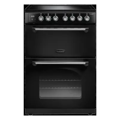 Rangemaster Classic CLA60ECBL/C Electric Cooker with Ceramic Hob - Black / Chrome