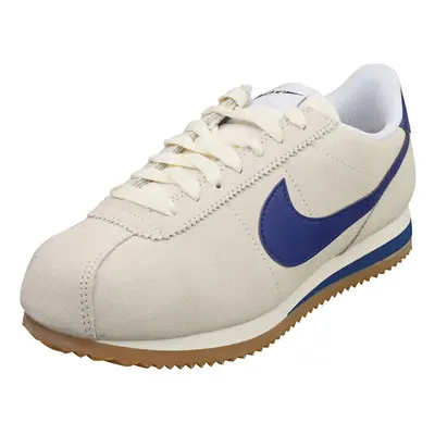 (7) Nike Cortez Womens Casual Trainers in Ivory Blue