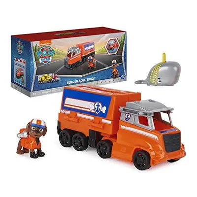 Paw Patrol, Big Truck Pups Zuma Transforming Toy Truck with Collectible Action Figure, Kids Toys