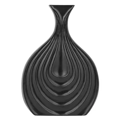 Decorative Vase THAPSUS Stoneware cm Black