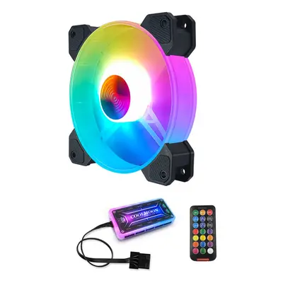 (1pc) 12cm RGB Cooling Fans Quiet Computer Case Chassis Fan Computer PC Cooler for PC Computer C