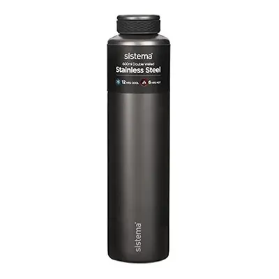 Sistema Hydrate Stainless Steel Water Bottle | ml | BPA-Free | Double Wall Vacuum Insulated Meta