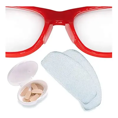 Setex Gecko Grip Glasses Nose Pads (5 Clear Pairs) - Anti-Slip Nose Pads for Glasses, USA Made, 