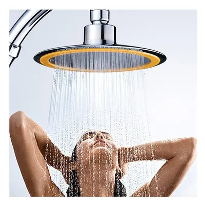 6 Inch Round Rainfall Shower Head Set Bathroom Sprayer Adjustable Extension Arm