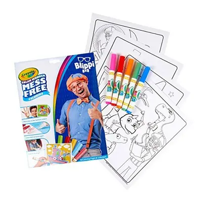 Crayola Color Wonder Blippi, Mess Free Coloring Pages & Markers, Gift for Kids, Age 3, 4, 5