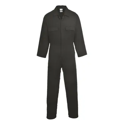 (XXL, Black) Portwest Unisex Adult Euro Cotton Work Overalls