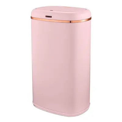 Tower Cavaletto Square 58L Sensor Bin in Pink and Stylish Rose Gold