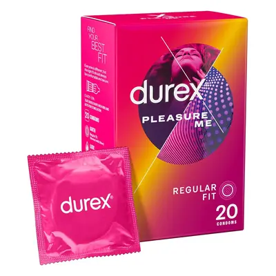 Durex Pleasure Me Condoms Ribbed & Dotted Regular Fit 20s