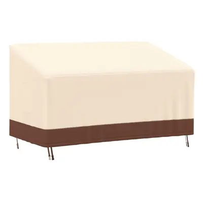 (159 x x 56/81 cm) vidaXL 3-Seater Bench Cover Outdoor Patio Bench Seat Cover Beige 600D Oxford