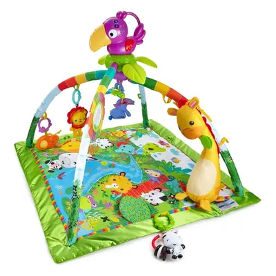 Fisher-Price Rainforest Music & Lights Deluxe Gym, baby gym with lights, music and colorful char