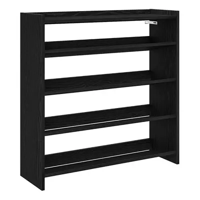 (black, cm/ cm) vidaXL Shoe Rack Shoe Cabinet Shoe Storage Shelf Hall Cupboard Engineered Wood