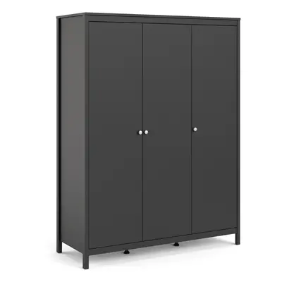 (Black) Madrid Wardrobe with doors