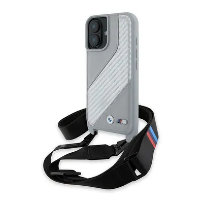 BMW Series Carbon Stripe & Strap Case for iPhone 6.1" Grey - BMHCP16S23PSCCG