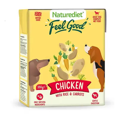 Naturediet - Feel Good Wet Dog Food, Natural and Nutritionally Balanced, Chicken, 390g (Pack of 