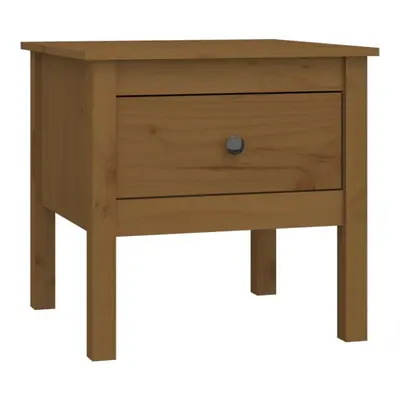 (honey brown, x x cm/1) vidaXL 1/2x Solid Wood Pine Side Table Multi Colours 40x40x39 cm/50x50x4