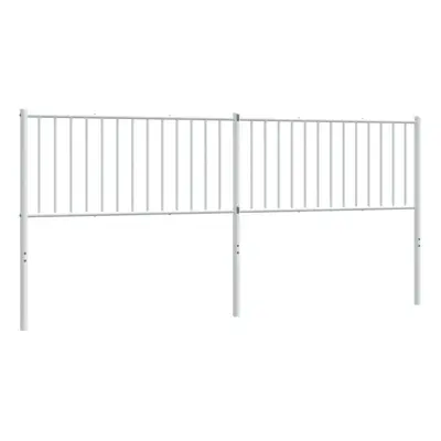 (white, x x cm) vidaXL Metal Headboard Bed Header Bedroom Furniture Decor Metal Bed Headboard