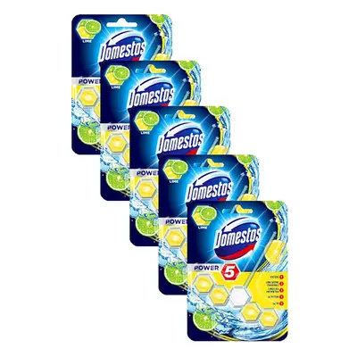 Domestos Power 5. Lime Toilet Block. Pack of