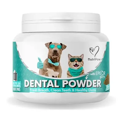 Dental Powder For Dogs & Cats - Clean Teeth, Healthy Gums & Fresh Breath - Manage Plaque & Tarta