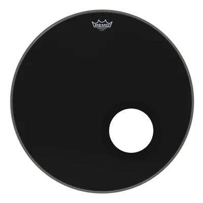 Remo Powerstroke P3 Ebony Bass Drumhead - 5"" Black DynamO 22""