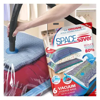 Premium Space Saver *Jumbo Vacuum Storage Bags* + FREE Hand-Pump for Travel!