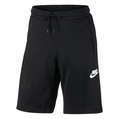 (Small) Nike Mens Fleece AV15 Sport Shorts Gym Sweat Black