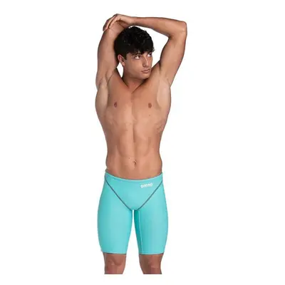 (34) Mens Arena Swimming Powerskin Jammers Quick Dry Plain Swim Shorts - Aquamarine