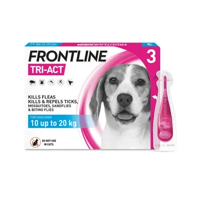 (Medium Dog) FRONTLINE Tri-Act Flea & Tick Treatment for Dogs