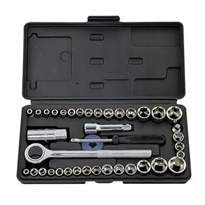 Rolson 40 pc 1/4" & 3/8" Dr. Socket Set