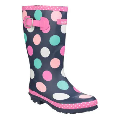 (13 UK Child, Multicoloured) Cotswold Childrens Girls Dotty Spotted Wellington Boots