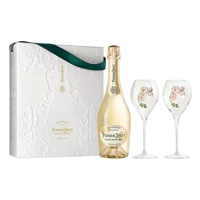 Perrier-Jouet Blanc de Blancs NV Champagne & Flutes Gift Set