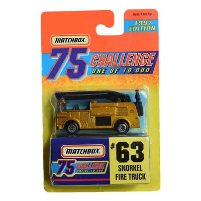 Matchbox Snorkel Fire Truck, Edition [Gold] Challenge one of 10,000 #63