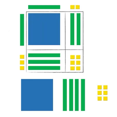 Learning Resources Magnetic Algebra Tiles Algebraic Math Skills Magnets for Any Magnetic Surface