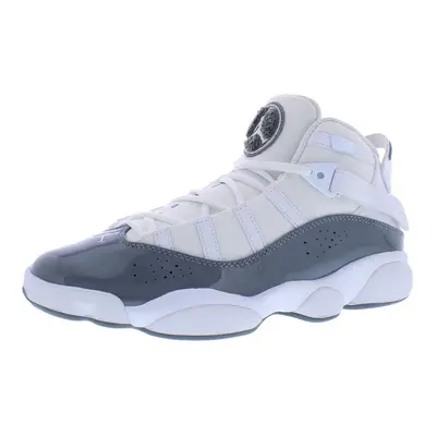 Jordan Men's Rings Basketball Shoes White-Cool-Grey-White