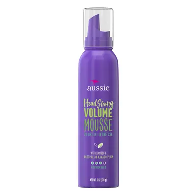 Aussie Headstrong Volume With Bamboo & Kakadu Plum Mousse 6.0 Fl oz