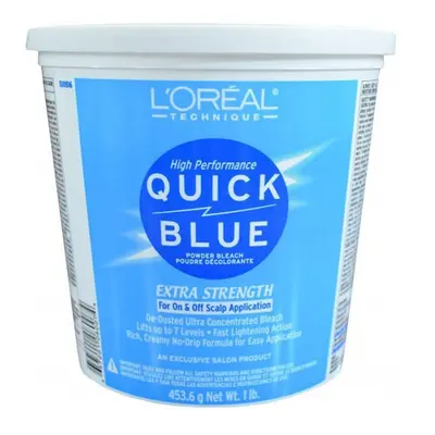 (L'Oreal Quick Blue 453.6g) L'Oreal Quick Blue Powder Bleach Lightener Extra Strength 1oz