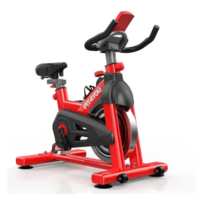 (Red and Black) FIT4YOU EB07 Indoor Exercise Bike | Home Exercise Bike