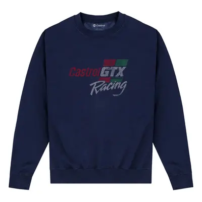 (XXL, Navy Blue) Castrol Unisex Adult Racing Sweatshirt