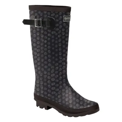 (4 UK, Animal Print) Regatta Womens Fairweather II Waterproof Outdoor Wellies Wellington Boots