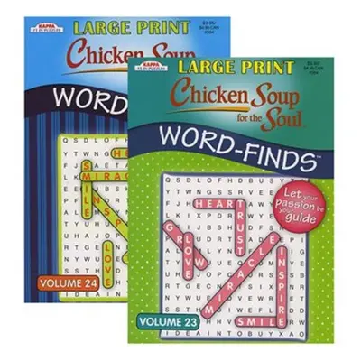 Kappa Large Print Chicken Soup for The Soul Word Finds Puzzle Book - Pack of