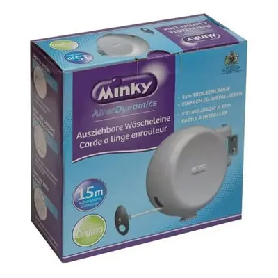 Minky Retractable Reel Washing Line, 15m of drying space