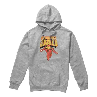 (XL, Sport Heather) Iron Man Mens Invincible Dad Flying Fathers Day Hoodie