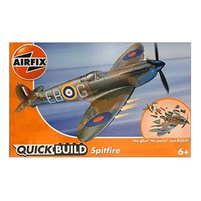 Airfix QUICKBUILD Spitfire Aircraft Model Kit - Construction Toys for 6+ Year Old Boys - Airplan