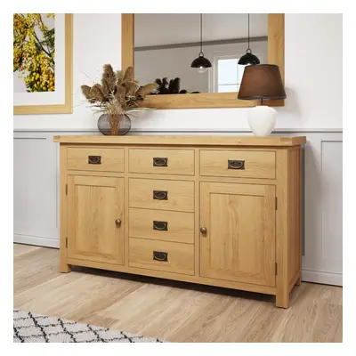 Copenhagen Sideboard Drawers Storage Cupboard Doors Solid Wood