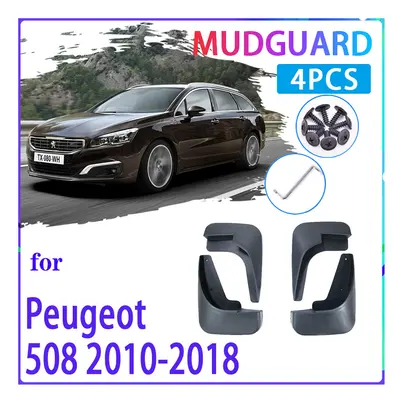 4 PCS Car Mud Flaps for Peugeot SW 508sw 2010~2018 2012