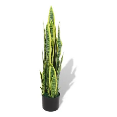 vidaXL Artificial Sansevieria Plant with Pot cm Green