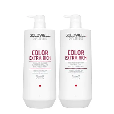 Goldwell Dualsenses Color Extra Rich Shampoo 1000ml and Conditioner 1000ml