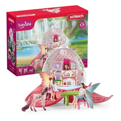 Bayala Fairy Cafe Blossom - 21-Piece Magical Fairy and Unicorn Figurine Playset with Dollhouse a